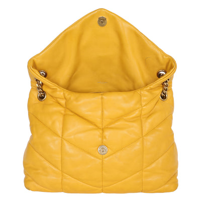 Medium Loulou Leather Puffer