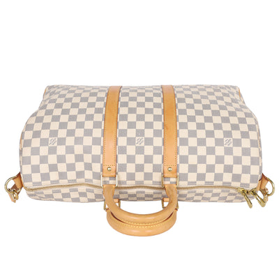 Damier Azur Keepall 45 Bandouliere Duffle Bag