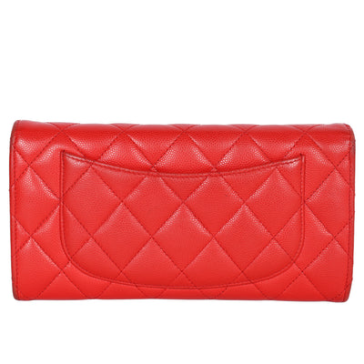 Caviar Quilted Large Flap Wallet