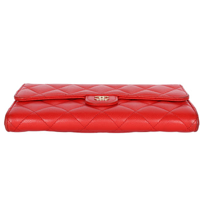 Caviar Quilted Large Flap Wallet
