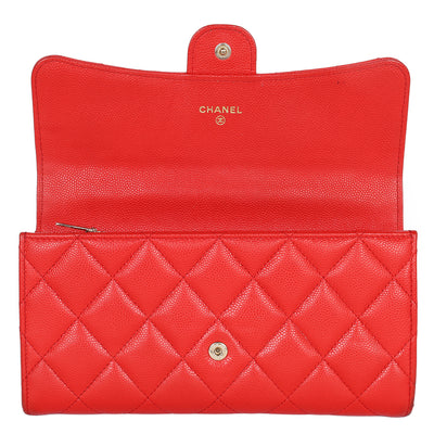 Caviar Quilted Large Flap Wallet