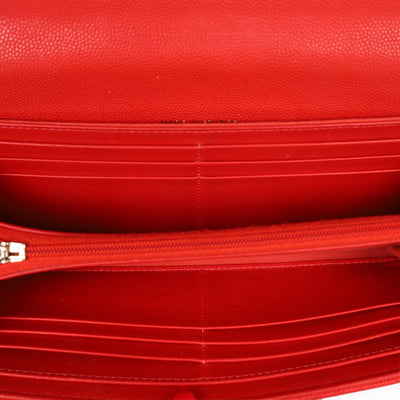 Caviar Quilted Large Flap Wallet