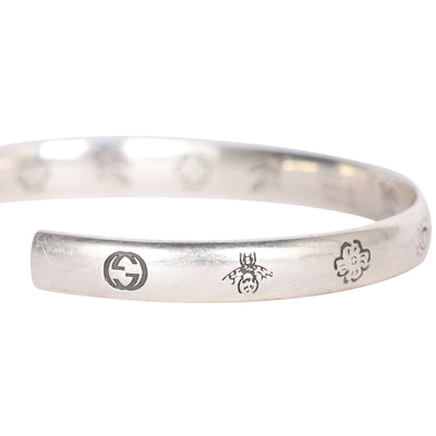 Blind for Love Cuff Silver Bracelet Sterling