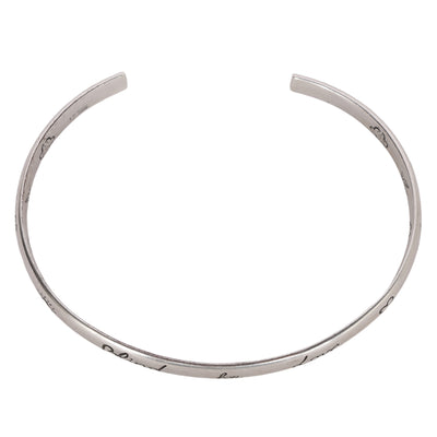 Blind for Love Cuff Silver Bracelet Sterling