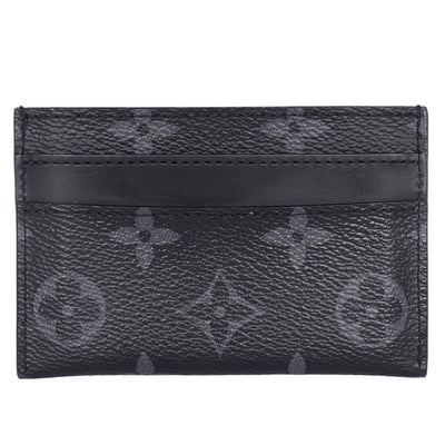 Double Card Holder Monogram Macassar Canvas