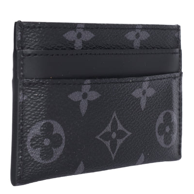 Double Card Holder Monogram Macassar Canvas