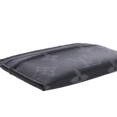 Double Card Holder Monogram Macassar Canvas
