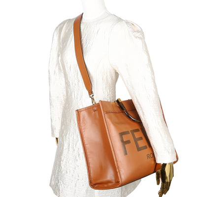 Vitello King Plexiglass Large Fendi Sunshine Shopper Tote
