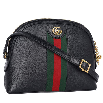 Ophidia Dome Shoulder Bag Leather