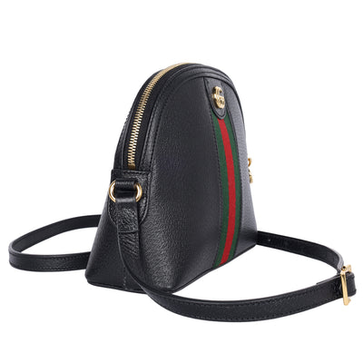 Ophidia Dome Shoulder Bag Leather
