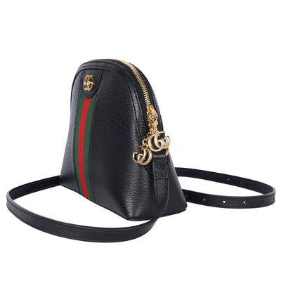 Ophidia Dome Shoulder Bag Leather