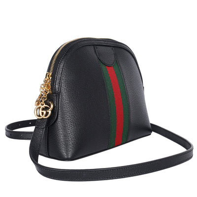 Ophidia Dome Shoulder Bag Leather