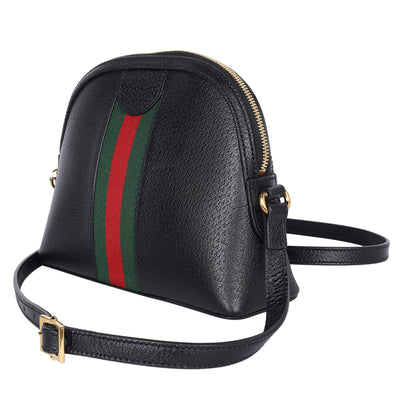 Ophidia Dome Shoulder Bag Leather