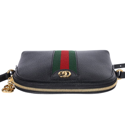 Ophidia Dome Shoulder Bag Leather