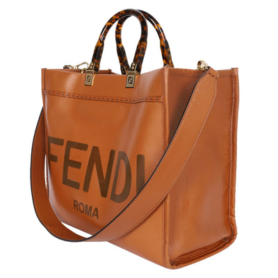 Vitello King Plexiglass Large Fendi Sunshine Shopper Tote