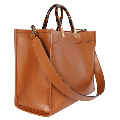 Vitello King Plexiglass Large Fendi Sunshine Shopper Tote