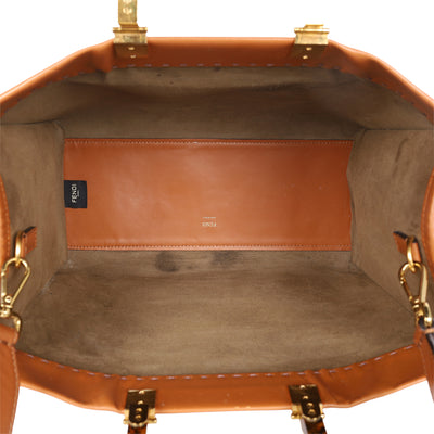 Vitello King Plexiglass Large Fendi Sunshine Shopper Tote