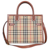 Calfskin Vintage Check Two Handle Title Bag