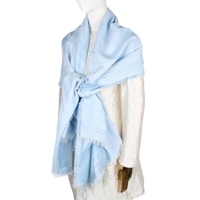 Wide Check Scarf