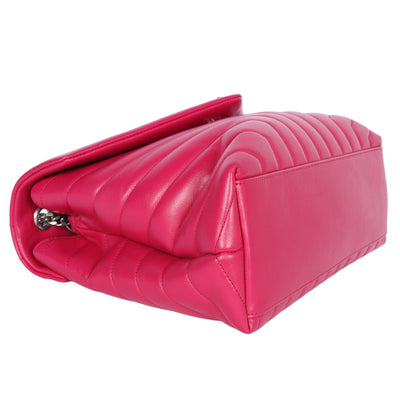 Calfskin Y Quilted Monogram Medium Loulou Chain Satchel
