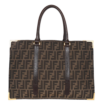 Zucca Leather Tote Bag