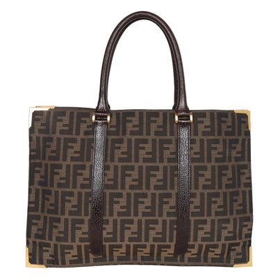 Zucca Leather Tote Bag