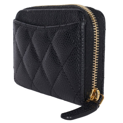Classic Caviar Zip Coin Purse