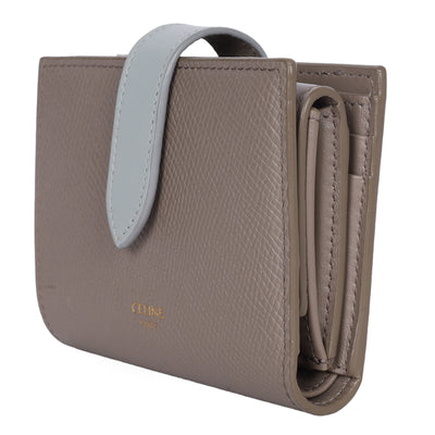 Grained Calfskin Medium Multifunction Strap Wallet