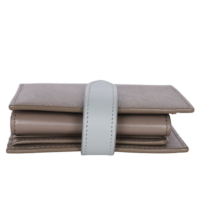 Grained Calfskin Medium Multifunction Strap Wallet