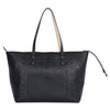 Klara Medium Monogrammed Leather Shopper Tote Bag In Black (Authentic NWT)