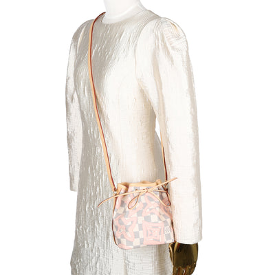 Damier Azur Tahitienne Nano Noe Rose Ballerine