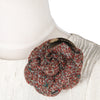 Tweed Camellia Pin Brooch