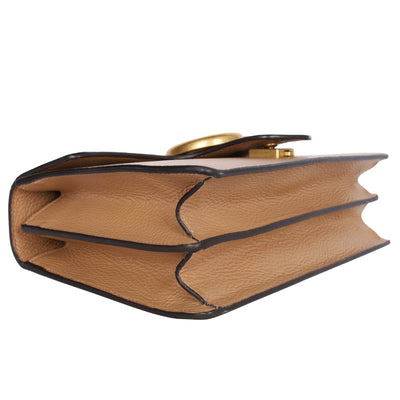 GG Marmont Medium Brown Leather Shoulder Bag