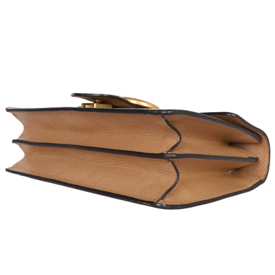 GG Marmont Medium Brown Leather Shoulder Bag