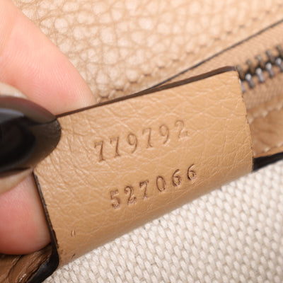 GG Marmont Medium Brown Leather Shoulder Bag
