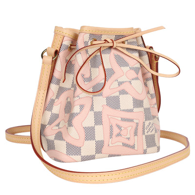 Damier Azur Tahitienne Nano Noe Rose Ballerine