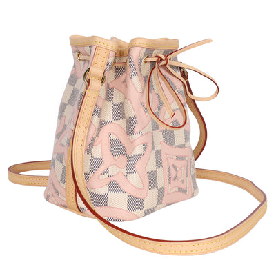Damier Azur Tahitienne Nano Noe Rose Ballerine