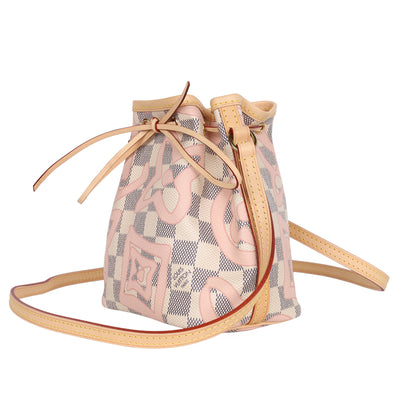 Damier Azur Tahitienne Nano Noe Rose Ballerine