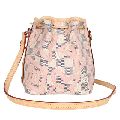 Damier Azur Tahitienne Nano Noe Rose Ballerine