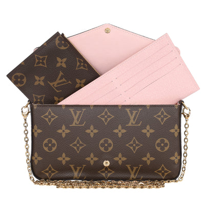 Monogram Canvas Valentine Dog Pochette Felicie Bag
