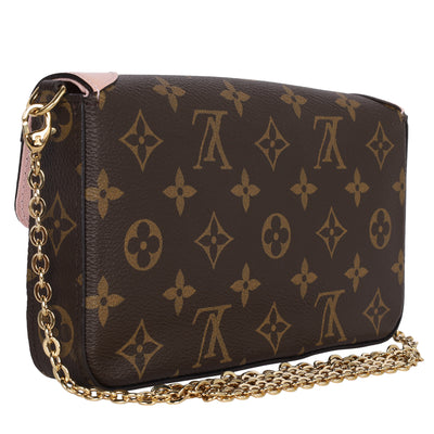 Monogram Canvas Valentine Dog Pochette Felicie Bag