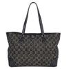 GG Jacquard Denim Ophidia Shopping Tote