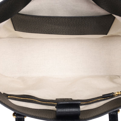 GG Jacquard Denim Ophidia Shopping Tote