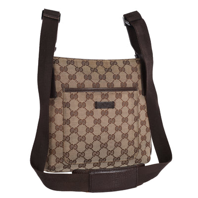 GG Monogram Flat Crossbody Bag