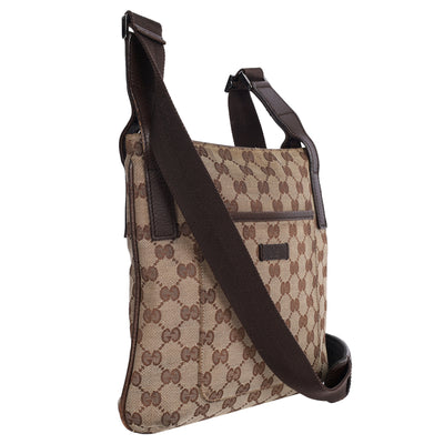 GG Monogram Flat Crossbody Bag