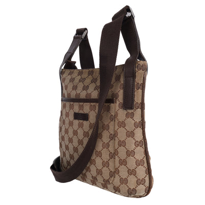 GG Monogram Flat Crossbody Bag