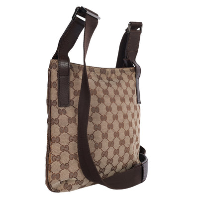 GG Monogram Flat Crossbody Bag