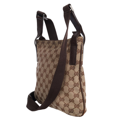 GG Monogram Flat Crossbody Bag