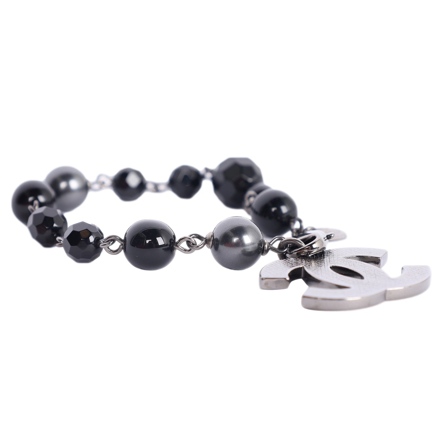 Chanel black resin CC wide cuff bracelet – HETZUKOTO