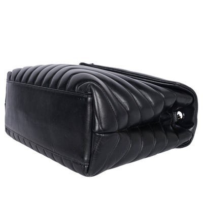 Calfskin Y Quilted Monogram Medium Loulou Chain Satchel